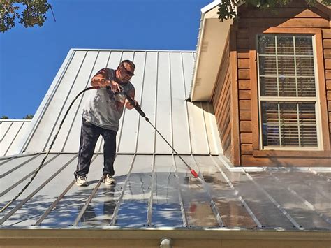 safe way to clean metal roof on house|how to clean galvanized roof.